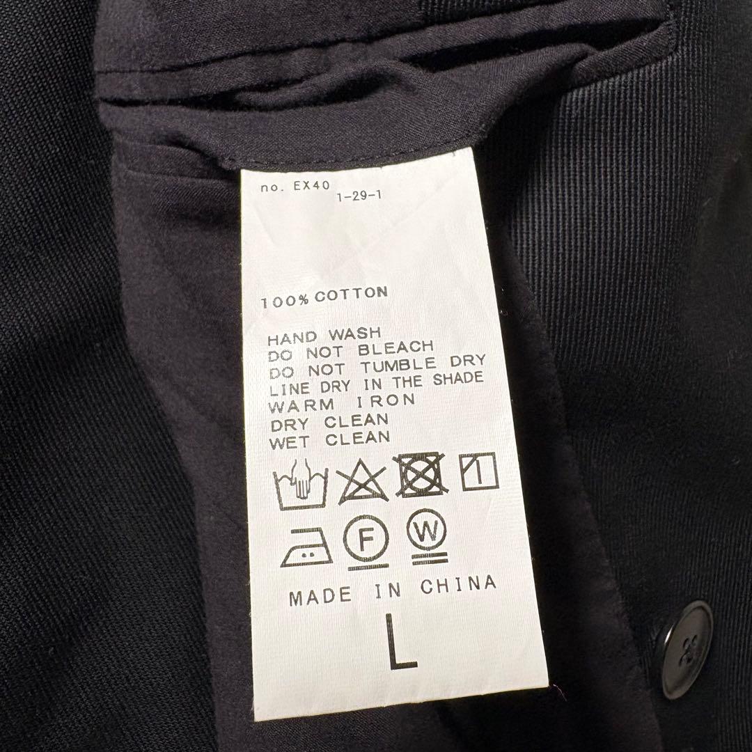 LE ダブルコットンジャケット L'ECHOPPE エルイー レショップ 黒　L