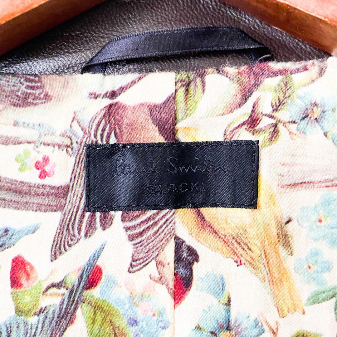 ⭐️週末限定セール⭐️ポールスミス ブラック レディース レザージャケット 本革