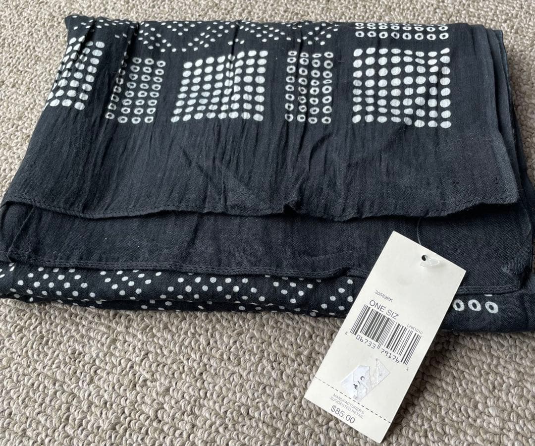 新品未使用　タグ付き RRL ドット柄 バンダナ ストール コットン ネイビー