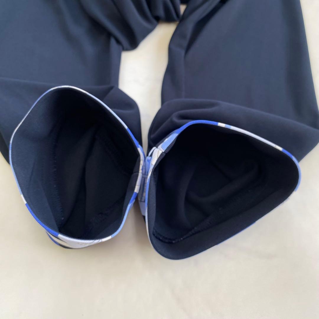 美品★LEONARD レオナール 7分袖チュニック 花柄 ネイビー 38