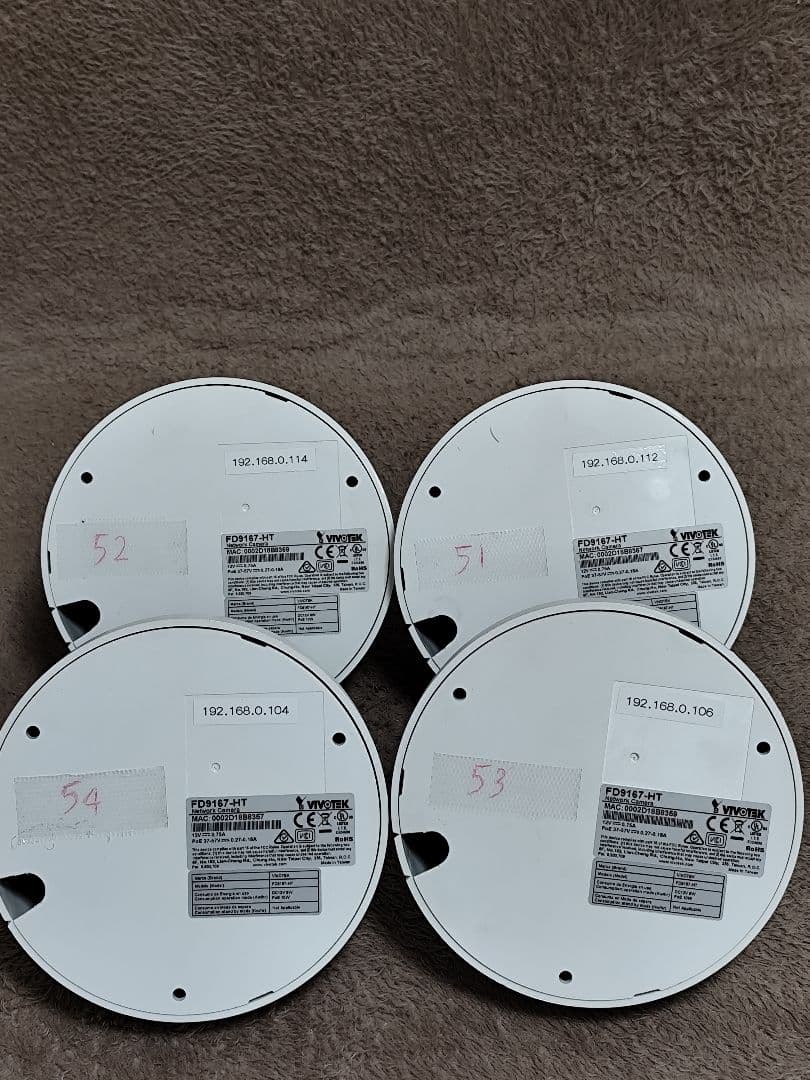 VIVOTEK FD9167-HT ドーム型カメラ 4台セット
