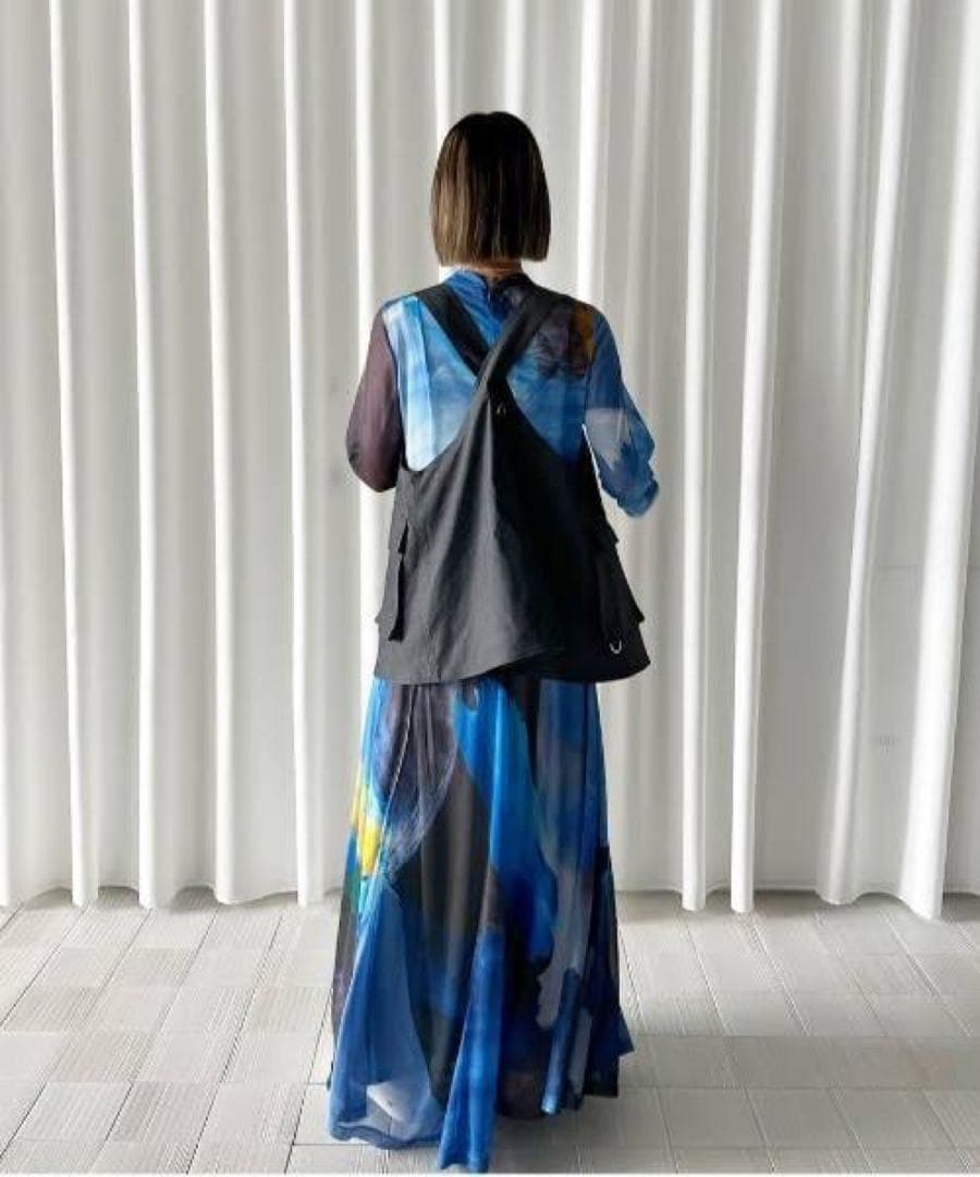 ワンピース Ameri ELIZABETH STAINEDGLASS SHEERDRESS