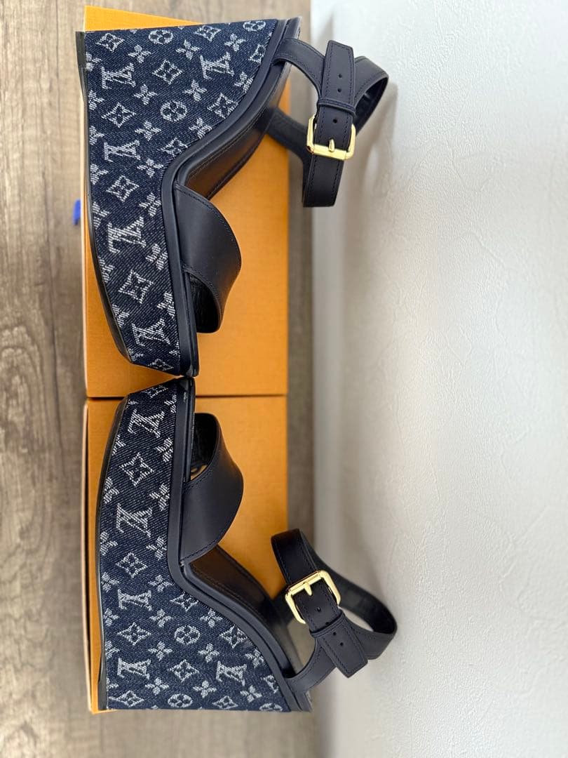 【美品】ルイヴィトン モノグラム サンダル 38½