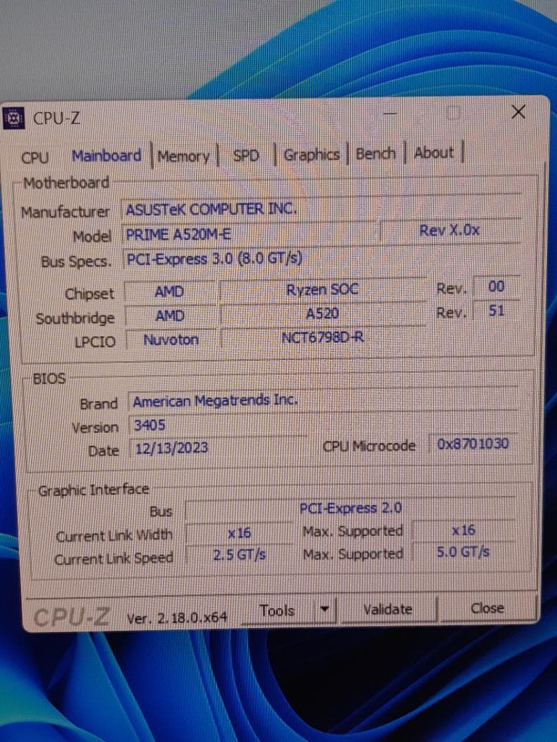 自作PC　RYZEN5 3500・8GB・128GB・GT520・WIN11