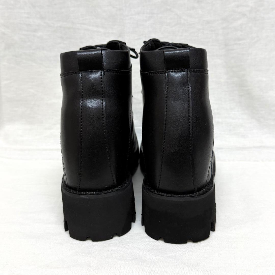 シークレットシューズ コスプレ 革靴 黒 15cm