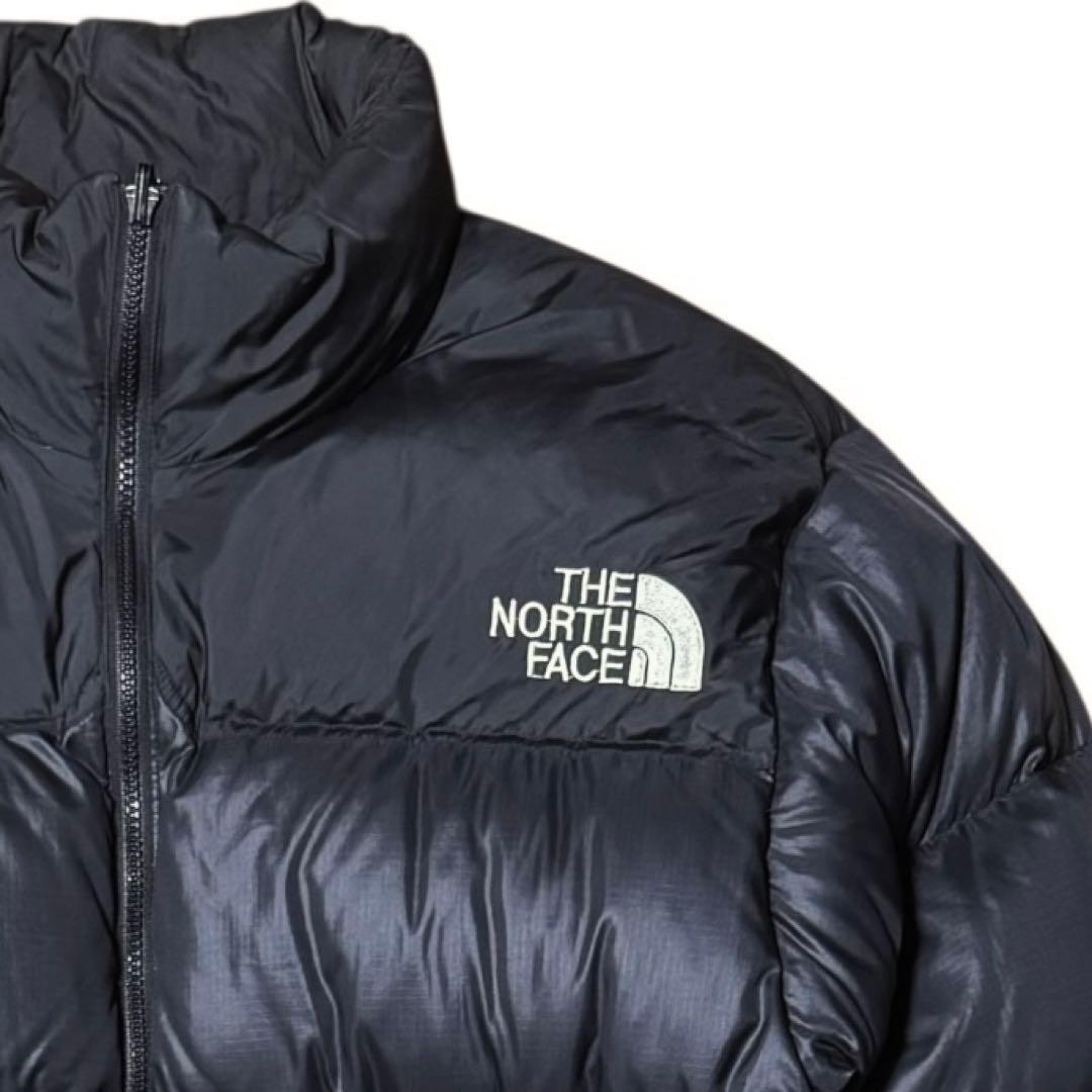 ノースフェイス 90s 刺繍ロゴ ヌプシ ダウンジャケット ブラック Mサイズ