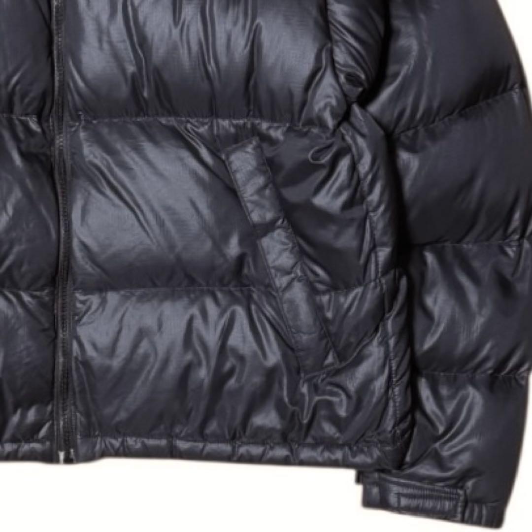 ノースフェイス 90s 刺繍ロゴ ヌプシ ダウンジャケット ブラック Mサイズ