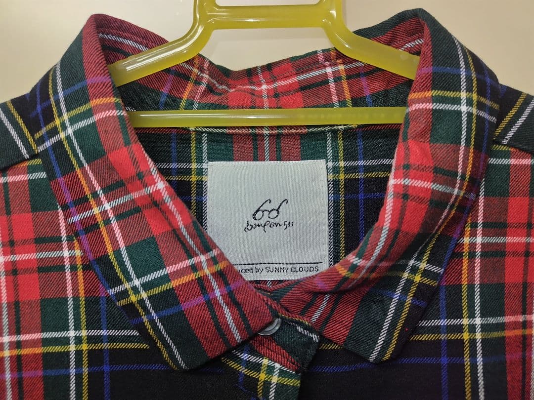 ponさんのタータンチェックワンピース