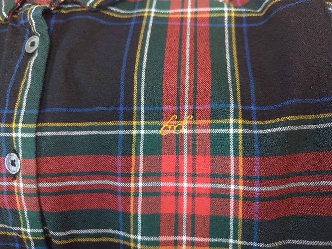 ponさんのタータンチェックワンピース