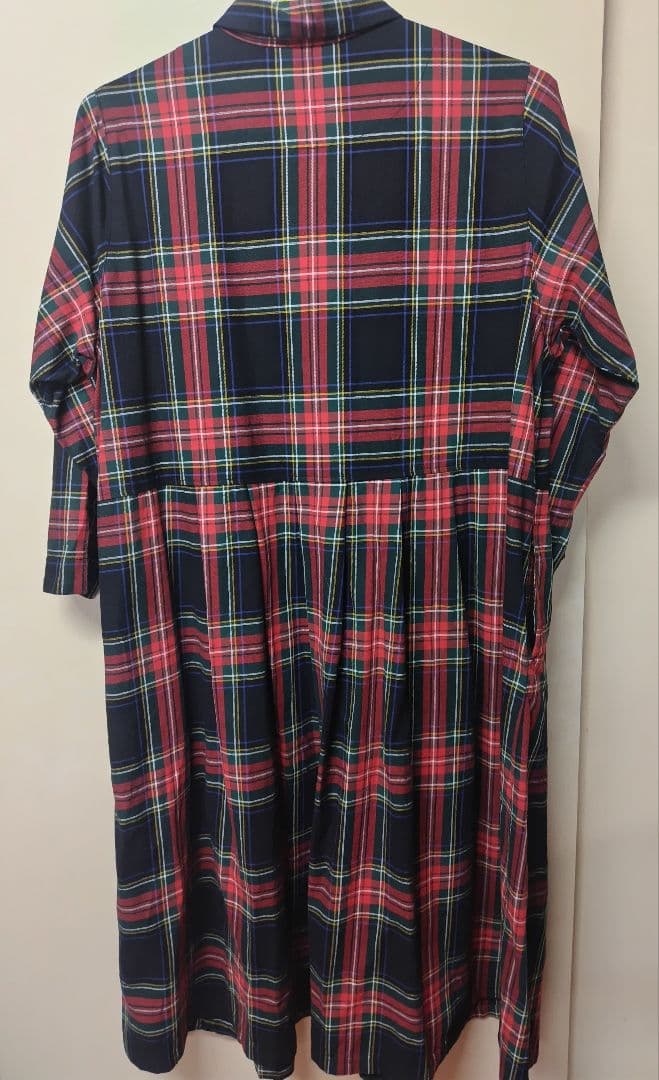 ponさんのタータンチェックワンピース