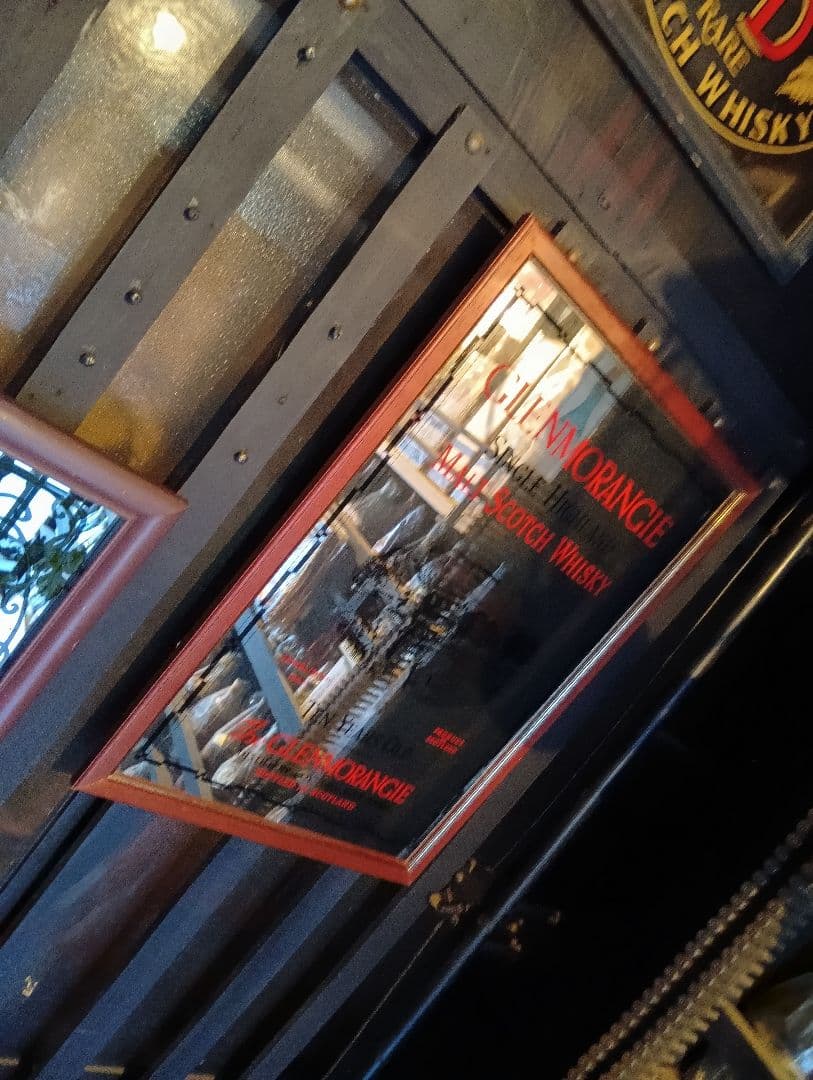 1980's 非売品　ノベルティ　グレンモーレンジ　10年　パブミラー