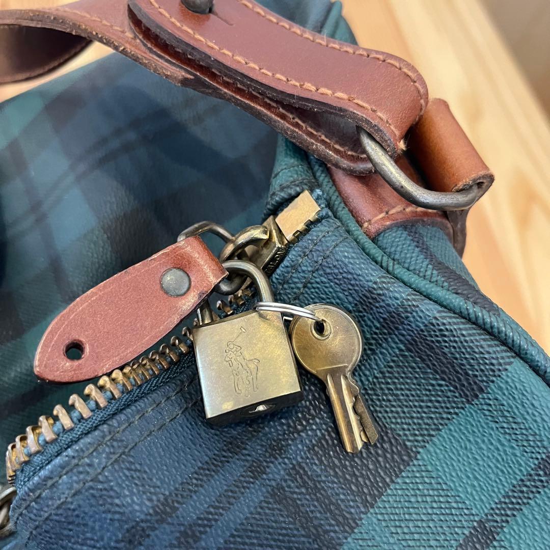 POLO RALPH LAUREN 大容量2wayボストンバッグブラックウォッチ