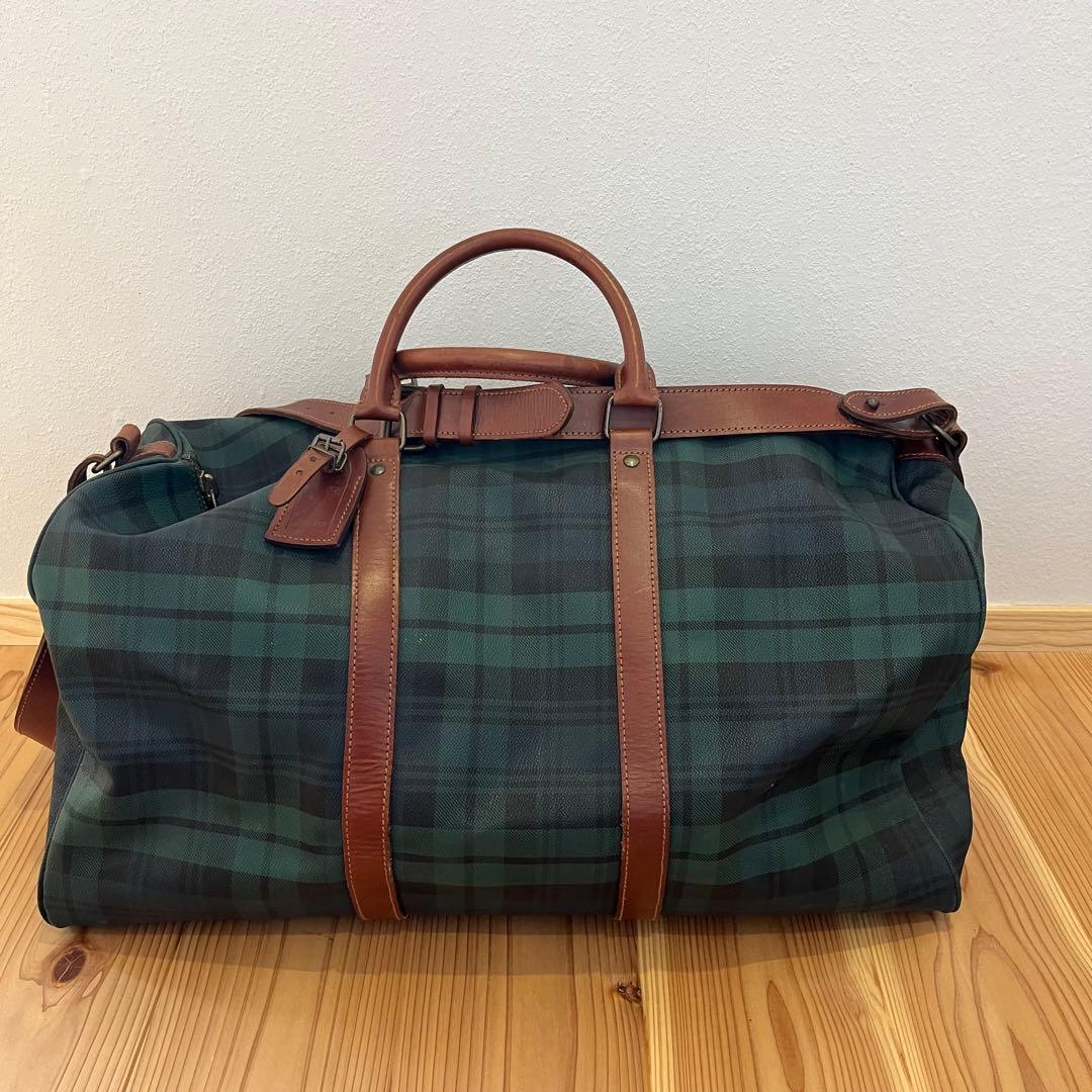POLO RALPH LAUREN 大容量2wayボストンバッグブラックウォッチ