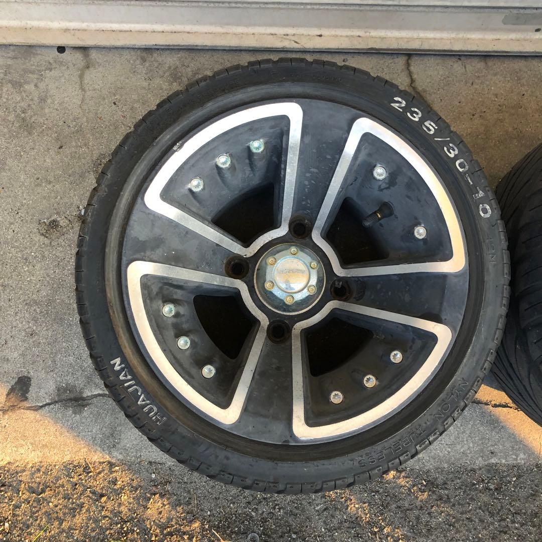 送料込み☆HONDA２サイクルジャイロ４つ穴　リアワイドホイール扁平