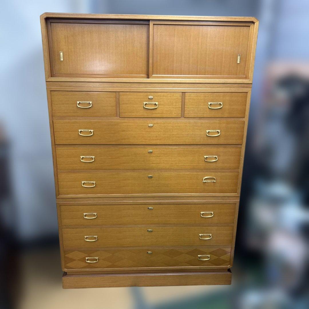 府中　松創 桐箪笥タンス 鍵付き 高級　桐たんす