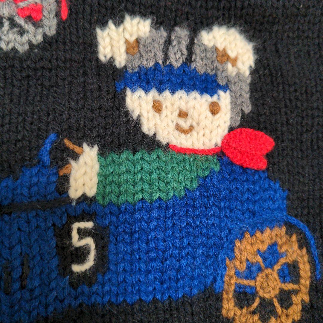 【新品】familiar カウチンベスト 100cm