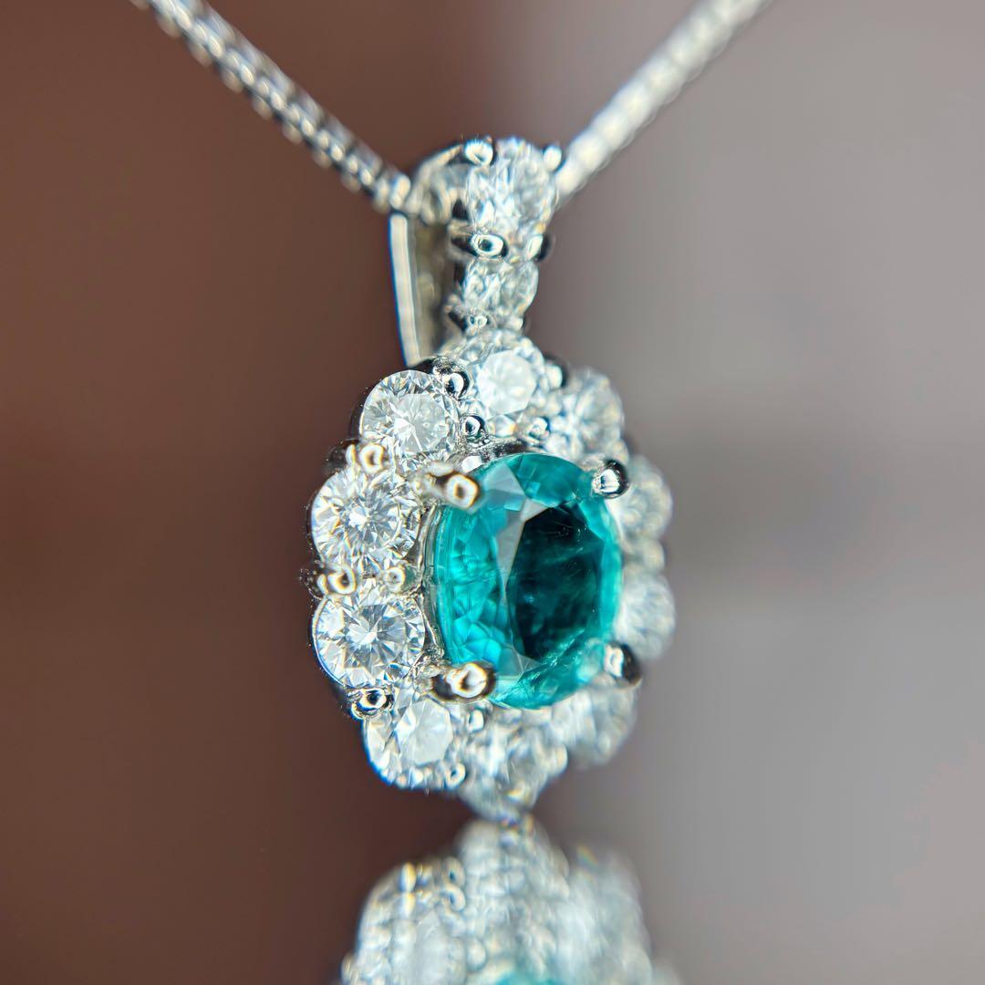 天然グランディディエライト ダイヤモンド ネックレス 計1.02ct GIA