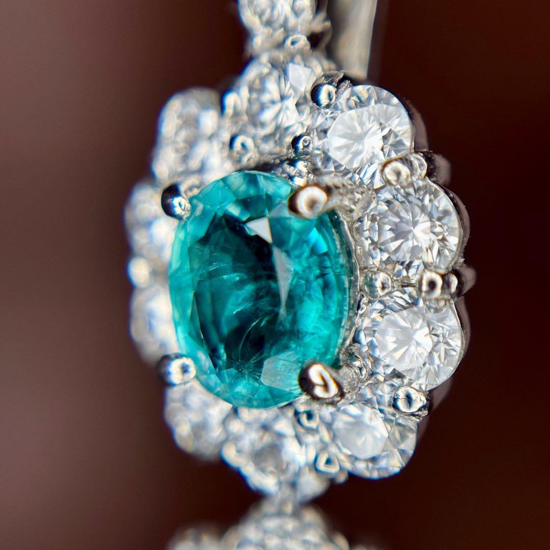 天然グランディディエライト ダイヤモンド ネックレス 計1.02ct GIA