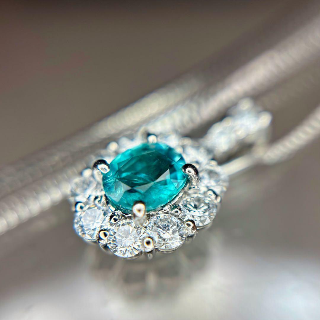 天然グランディディエライト ダイヤモンド ネックレス 計1.02ct GIA