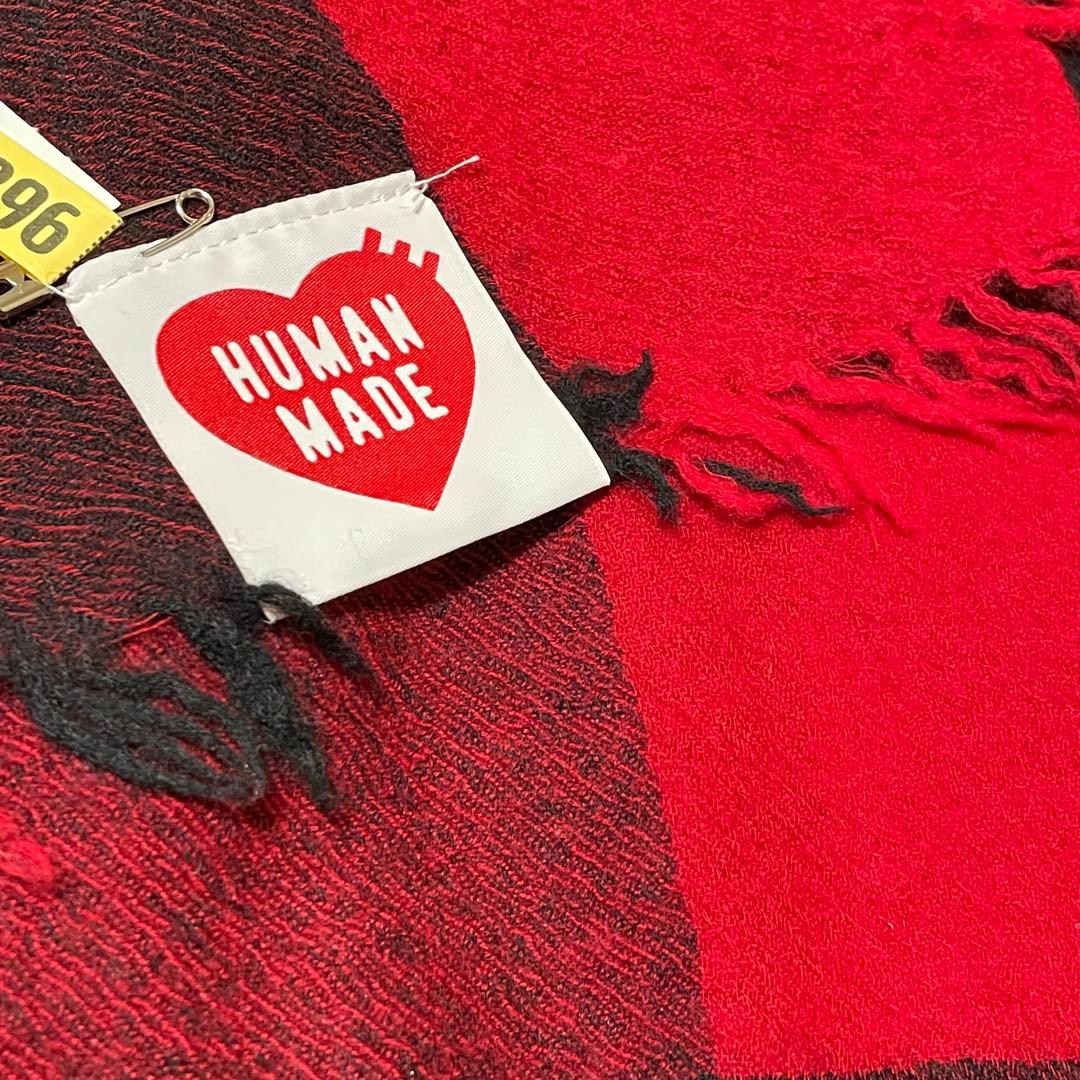 美品 HUMAN MADE ❤️ WOOL STOLE RED ストール マフラー