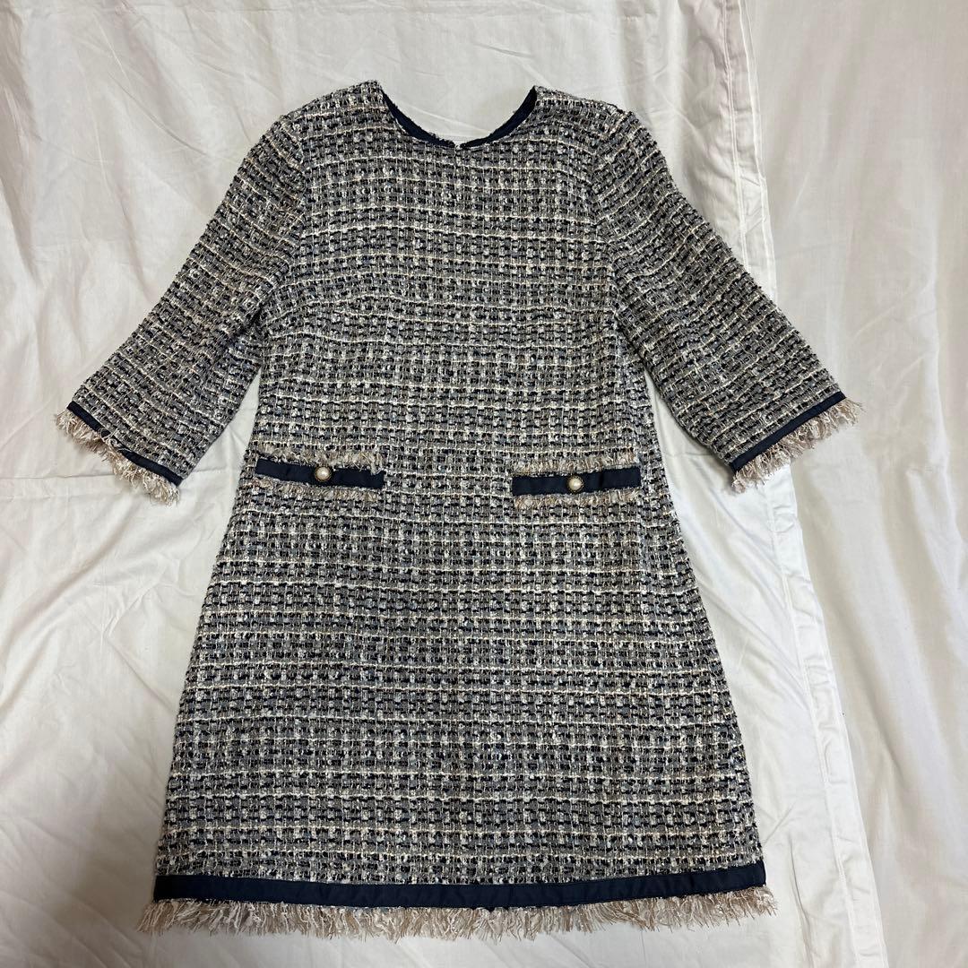 【新品未使用品タグ付き】Apuweiser-richeツイード ワンピース　M