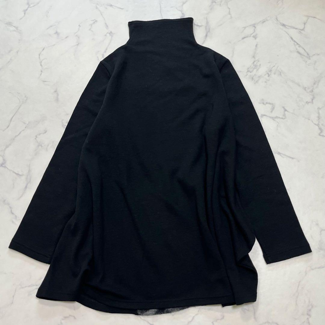 未使用級✨t.bセンソユニコ 異素材ウールニット チュニック 変形アシンメトリー