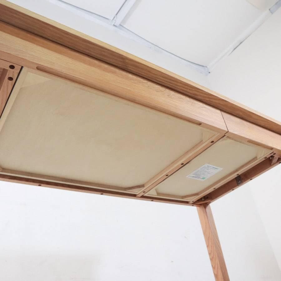 無印良品 無垢材デスク オーク材 引き出し付き 幅110cm 高さ70cm