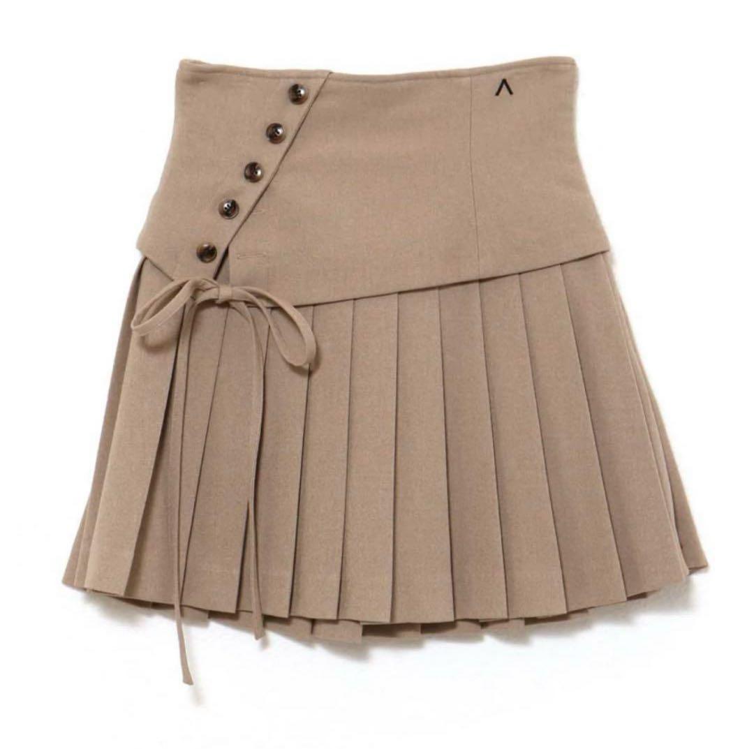 スカート andmary Jade highwaist mini skirt beige