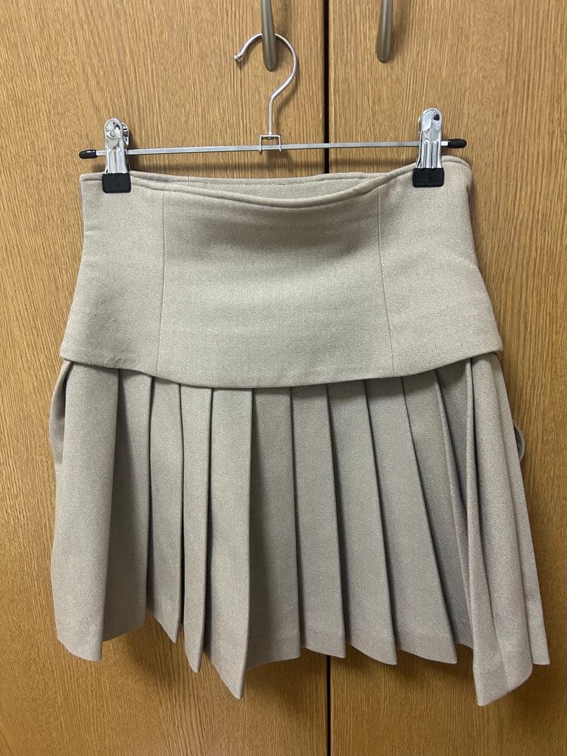 スカート andmary Jade highwaist mini skirt beige