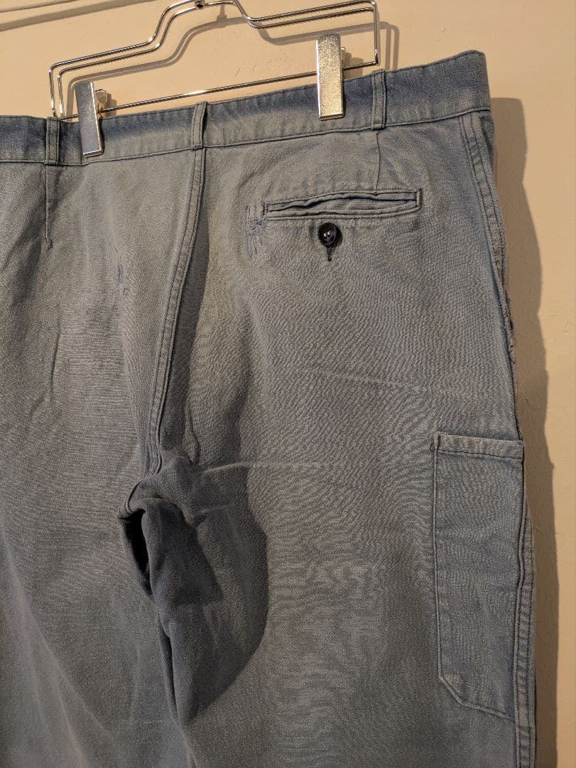 50's　フレンチワークコットンツイルパンツ