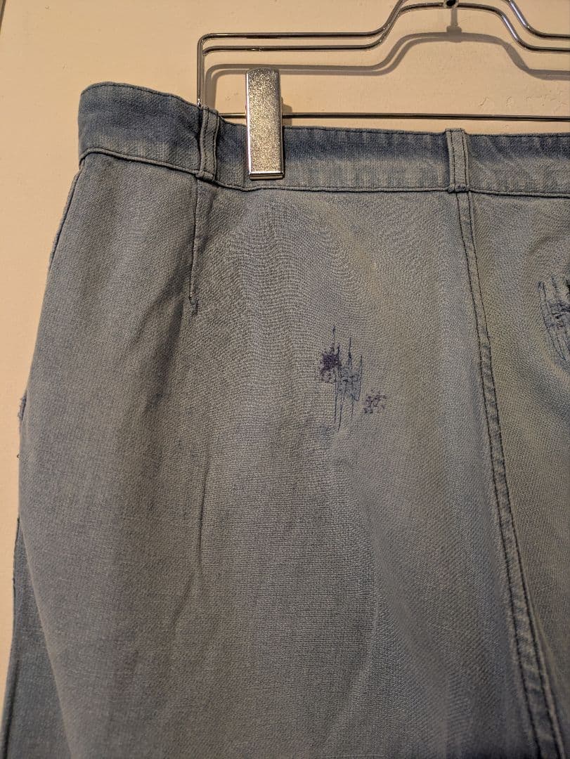 50's　フレンチワークコットンツイルパンツ