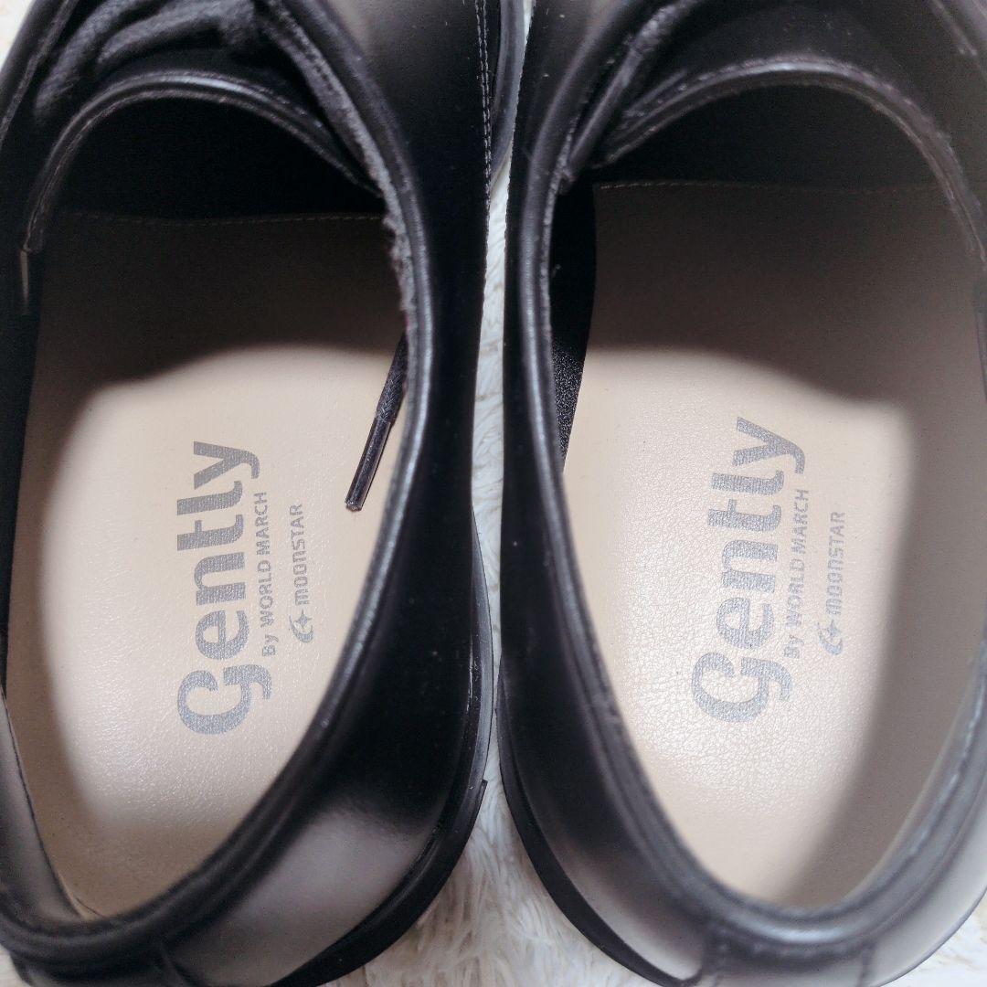 gently ジェントリー ムーンスターワールドマーチ ブラック 25.5 4E