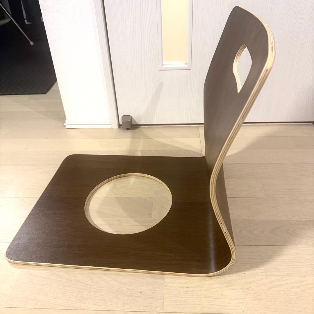 美品　ニトリ 木製 座椅子 5脚　木製座イス　曲げ木