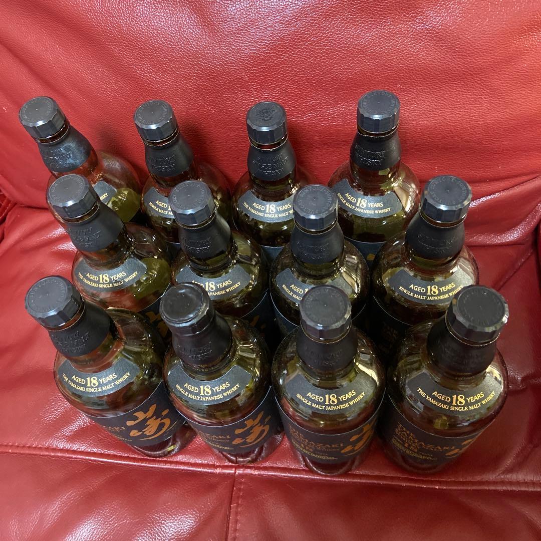 高級 国産ウィスキー 山崎１８年 空瓶