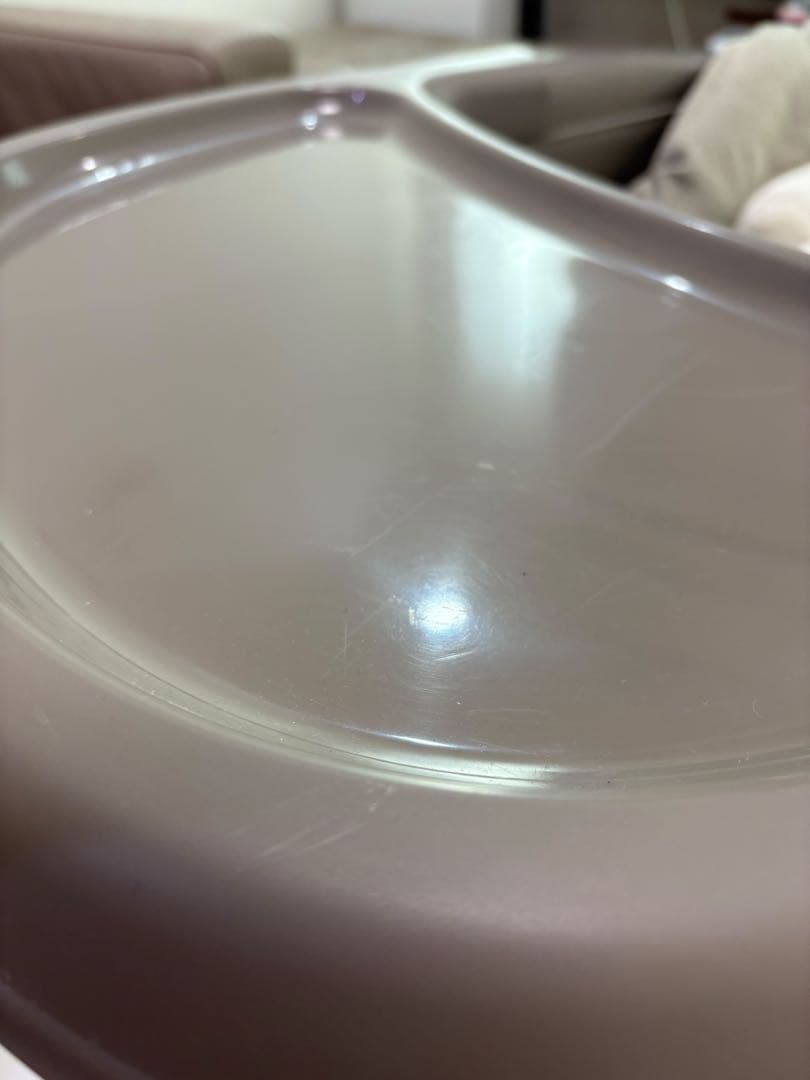 電動調整機能付きベビーチェア グレー