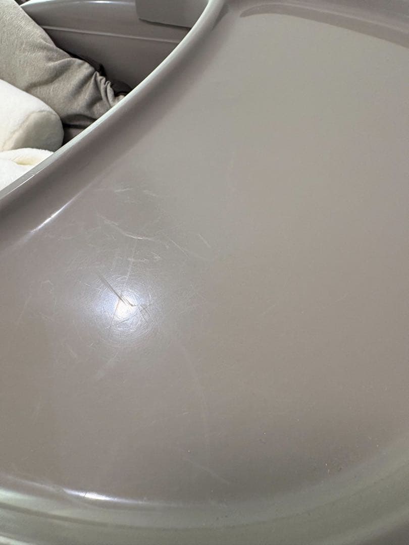 電動調整機能付きベビーチェア グレー