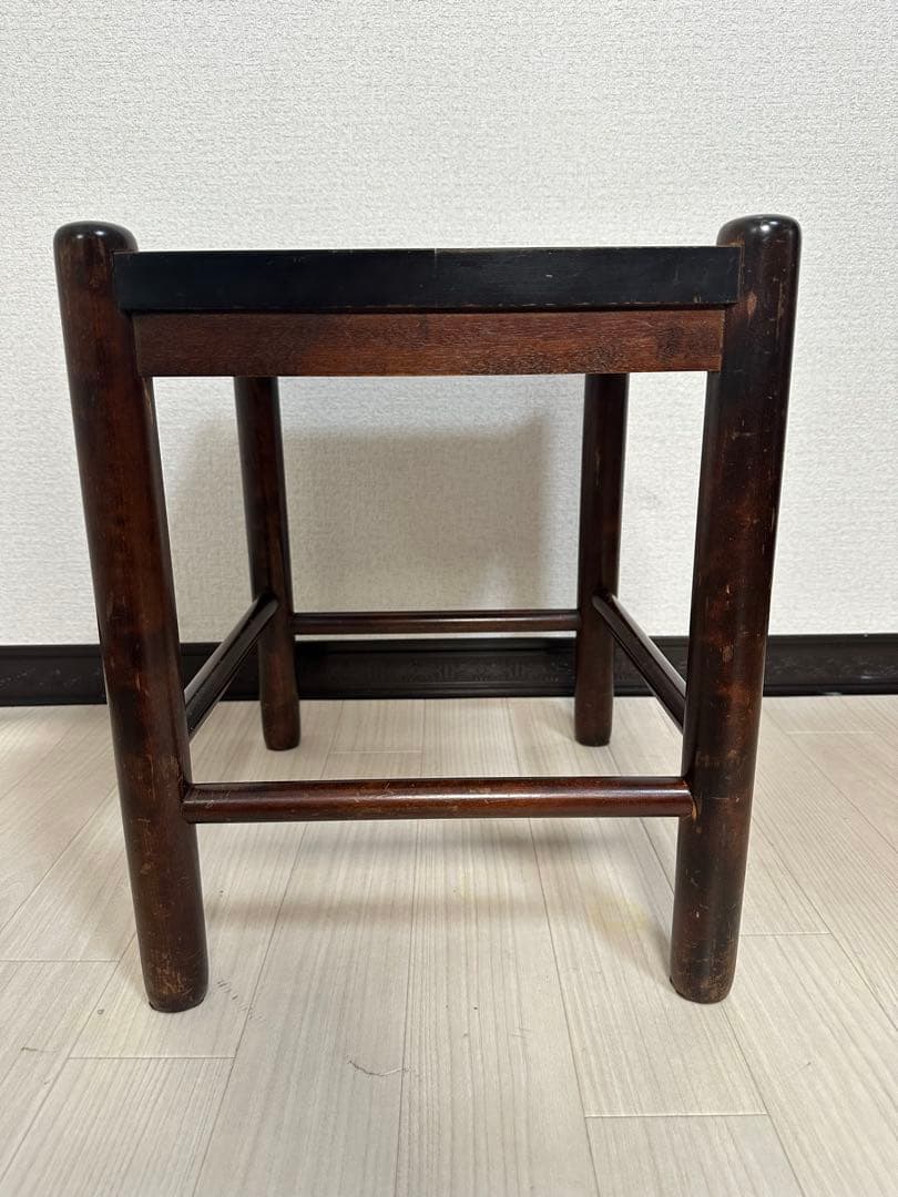 北海道民芸家具 スツール 椅子 サイドテーブル アンティーク調 レトロ ※i1※