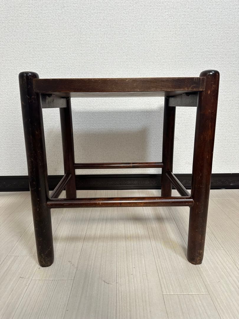 北海道民芸家具 スツール 椅子 サイドテーブル アンティーク調 レトロ ※i1※
