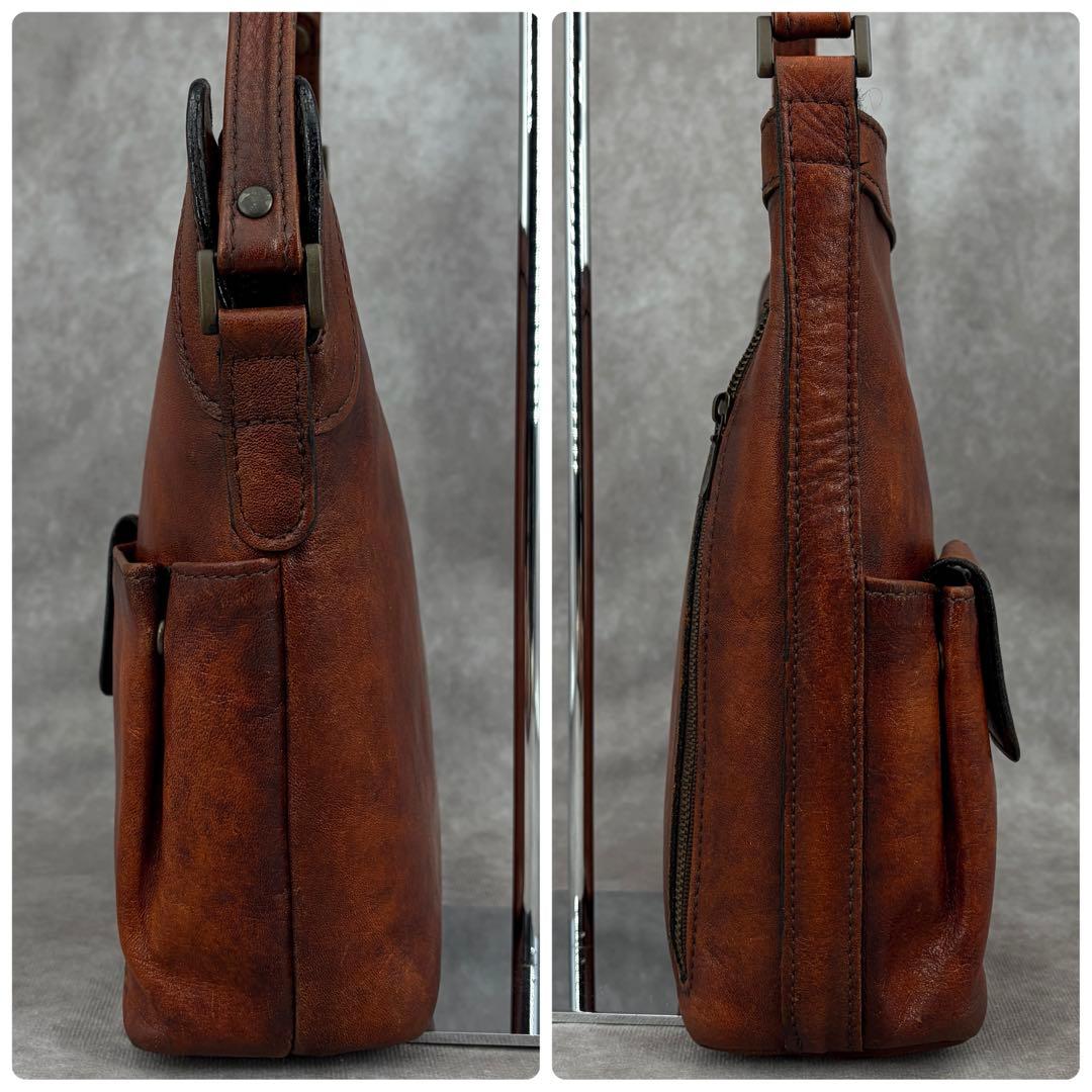 ラガード 青木鞄 G3 ショルダーバッグ 斜め掛け レザー 本革 ブラウン系