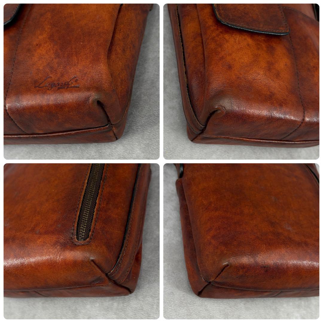 ラガード 青木鞄 G3 ショルダーバッグ 斜め掛け レザー 本革 ブラウン系