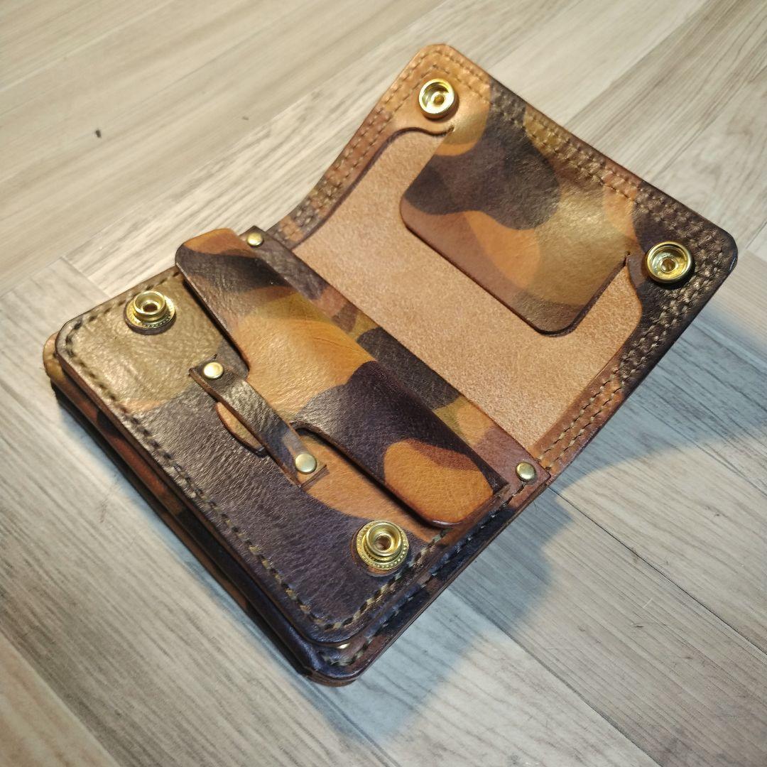 特価【ハンドメイド】mtw003 トラッカーウォレット　ミドル　エルヴァケーロ