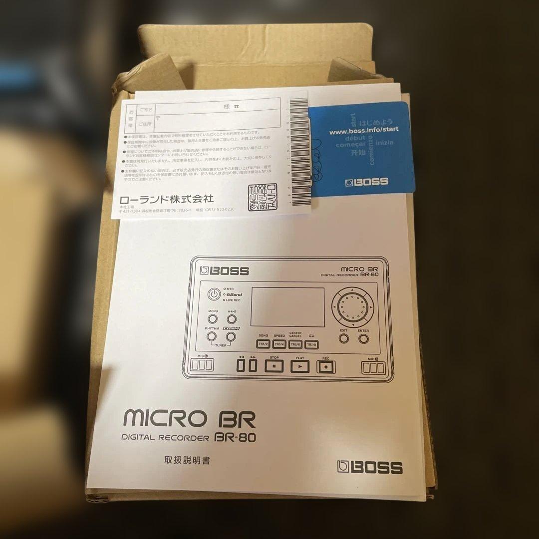 BOSS BR-80 デジタルレコーダー 美品 ボス ACアダプター付属