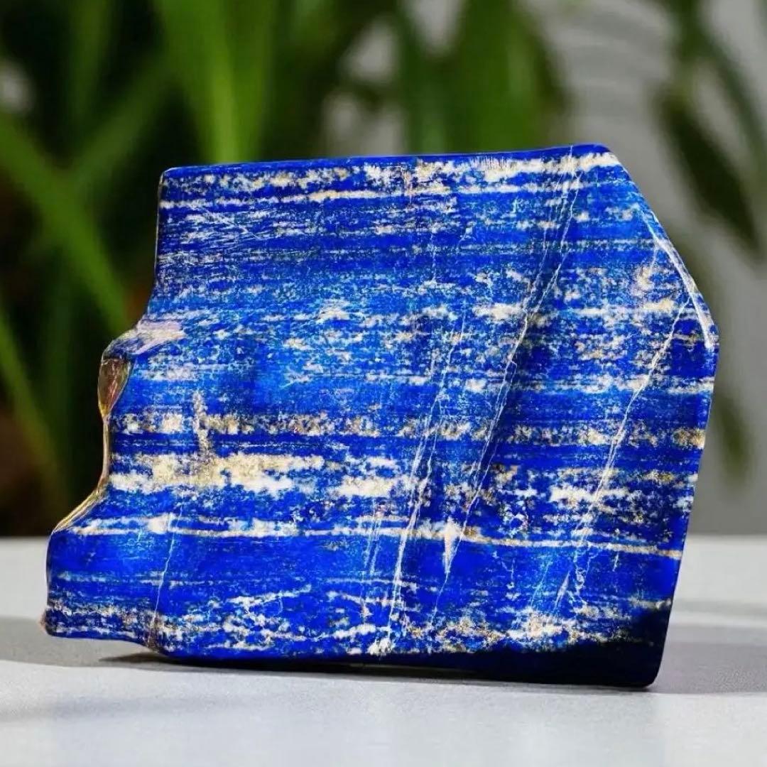 506g✨天然 ラピスラズリ フリーフォーム 無着色 原石 キラキラ ツヤツヤ