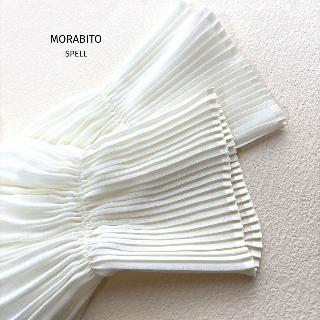 MORABITO モラビト《 SPELLスペル 》プリーツ&ライトシアーブラウス