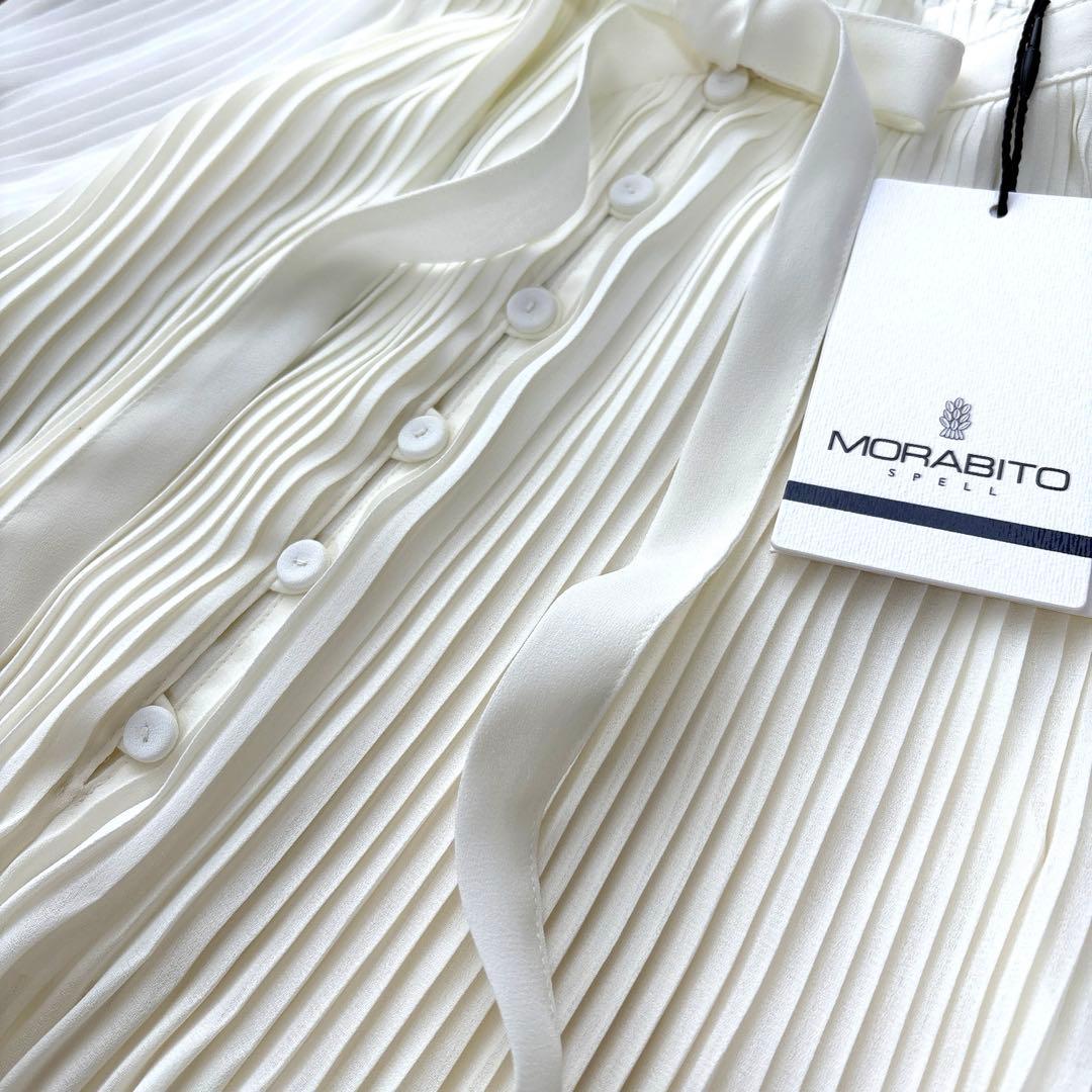 MORABITO モラビト《 SPELLスペル 》プリーツ&ライトシアーブラウス