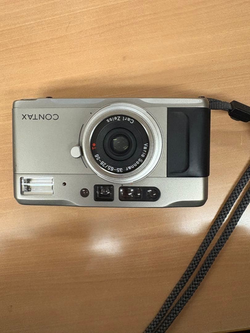 CONTAX T VS コンパクトカメラ シルバー 通電、シャッター巻き上げ確認