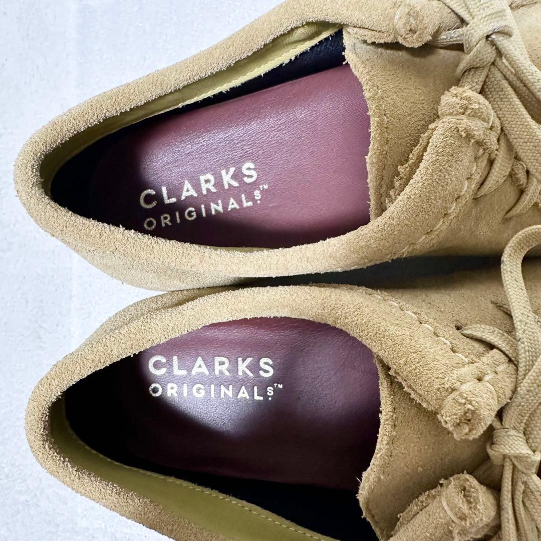 クラークス CLARKS ワラビー ゴアテックス ビブラムソール ベージュ 本革