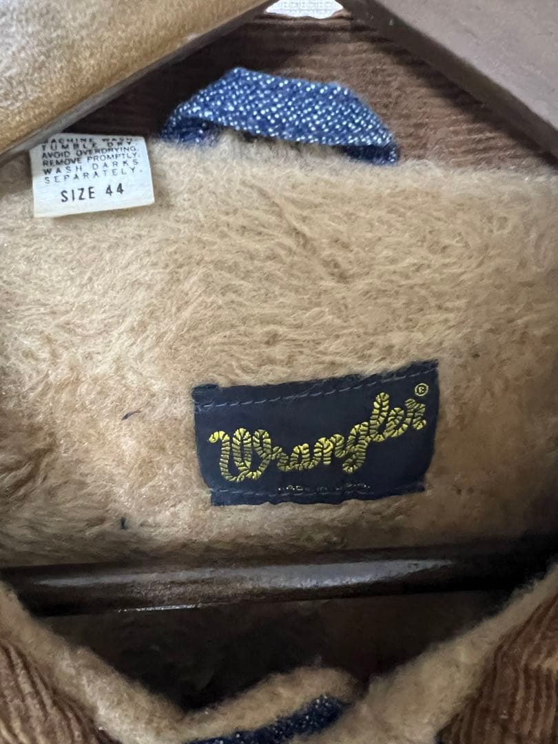 ジャケット・アウター 1970'SWrangler227MJLDenimBoaJacketSize44