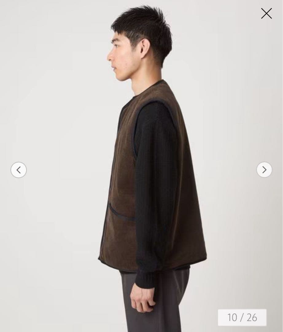 【新品】Barbour リバーシブル フェイクファー コーデュロイ ベスト