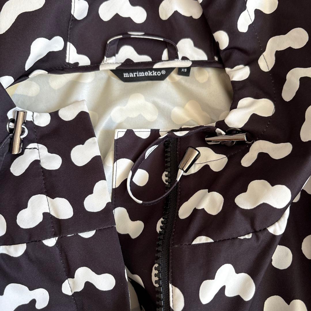 美品　マリメッコ レインコート ナイロンコート ハッタラ柄 marimekko
